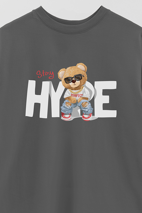 REMERA OVER ESTAMPADA UNISEX STAY HYPE