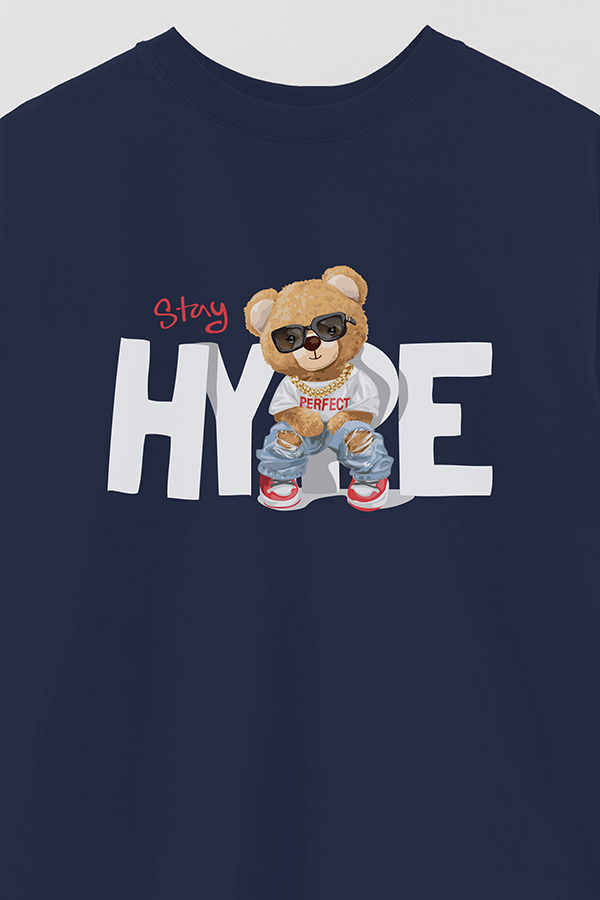 REMERA OVER ESTAMPADA UNISEX STAY HYPE