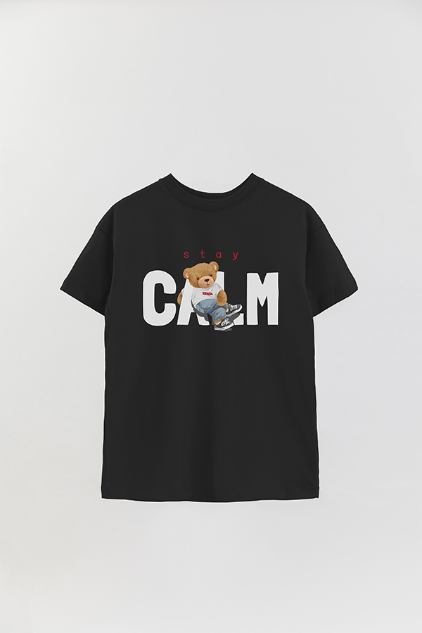 REMERA OVER ESTAMPADA UNISEX STAY CALM