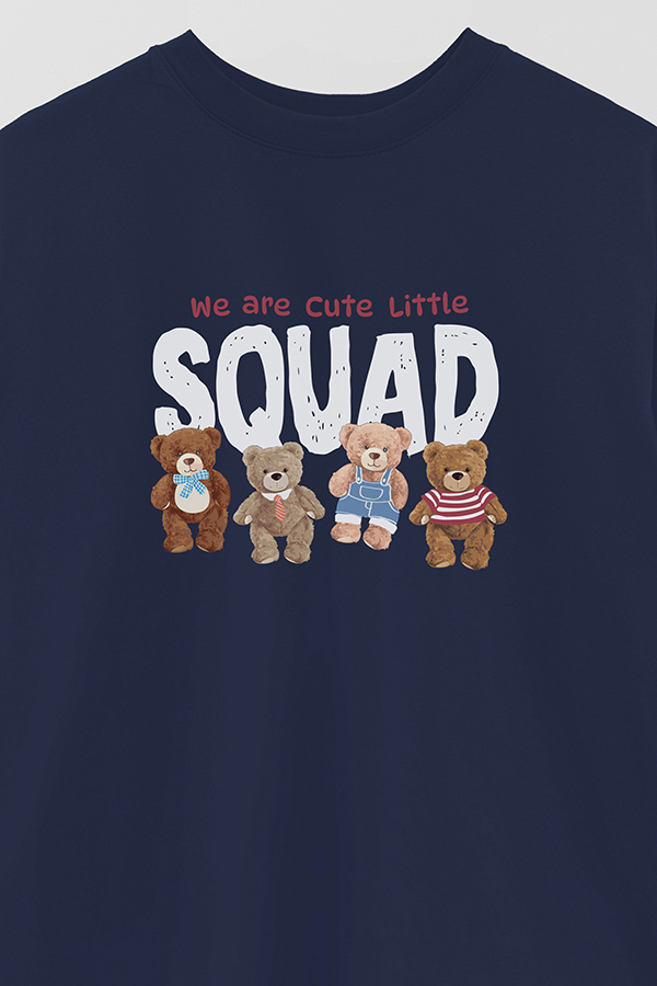 REMERA OVER ESTAMPADA UNISEX SQUAD