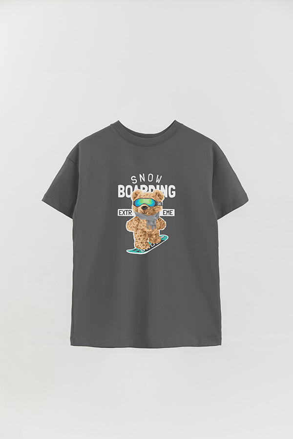 REMERA OVER ESTAMPADA UNISEX SNOW BOARDING