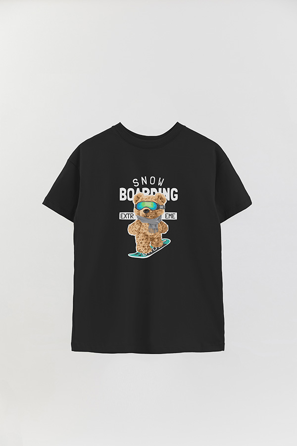 REMERA OVER ESTAMPADA UNISEX SNOW BOARDING
