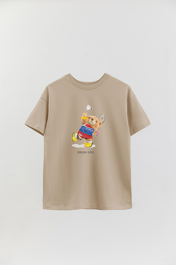 REMERA OVER ESTAMPADA UNISEX SMASH GIRL