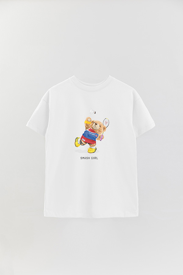 REMERA OVER ESTAMPADA UNISEX SMASH GIRL