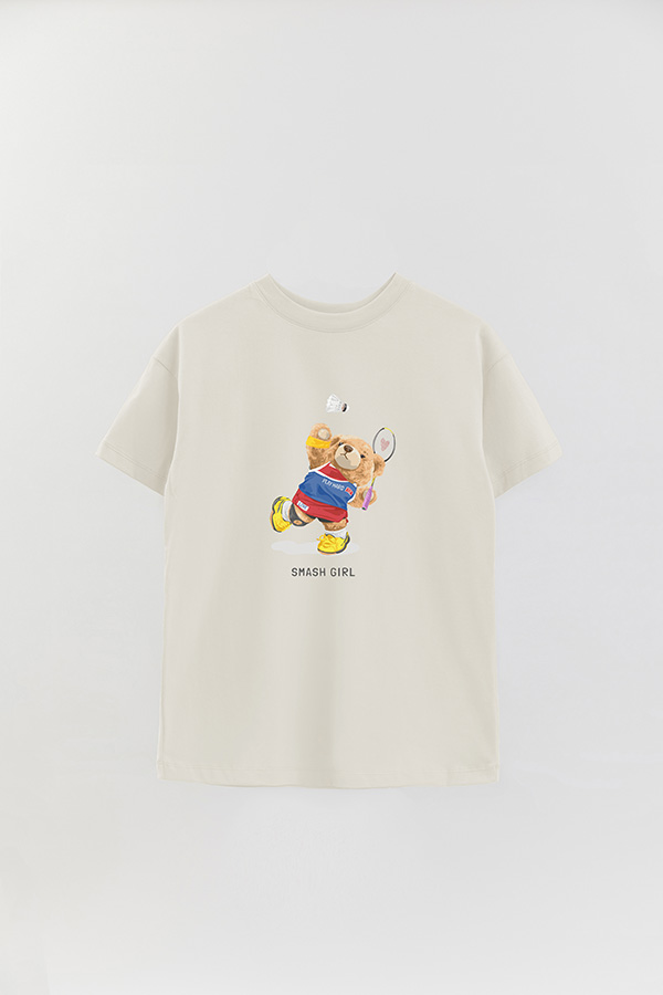 REMERA OVER ESTAMPADA UNISEX SMASH GIRL