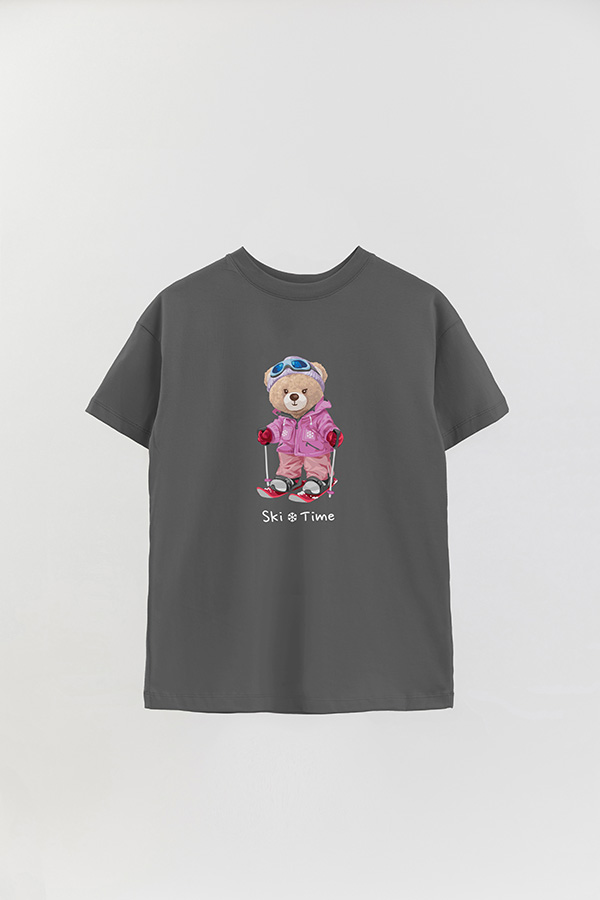 REMERA OVER ESTAMPADA UNISEX SKI TIME