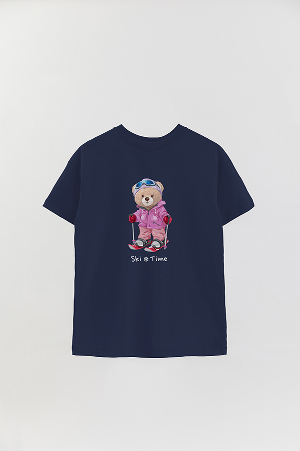 REMERA OVER ESTAMPADA UNISEX SKI TIME