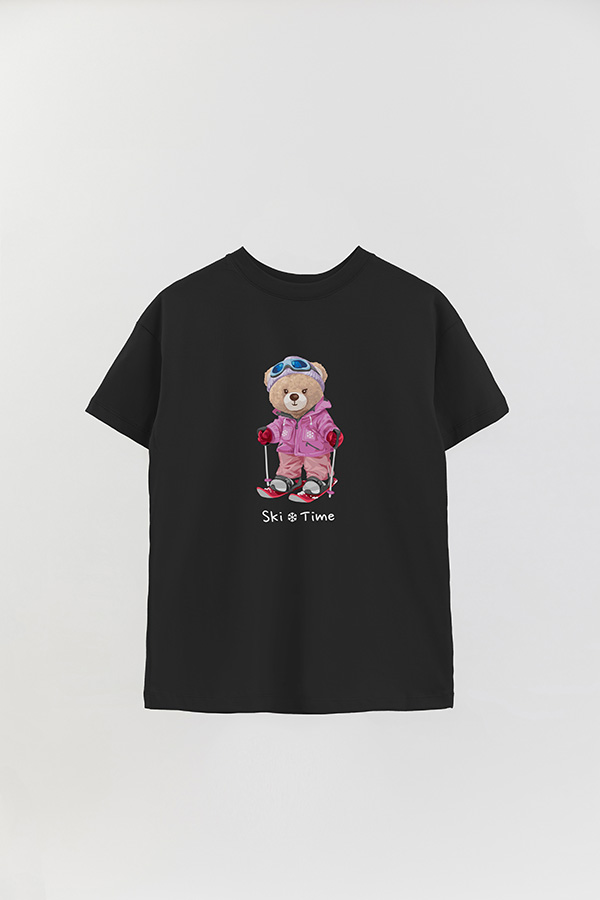 REMERA OVER ESTAMPADA UNISEX SKI TIME