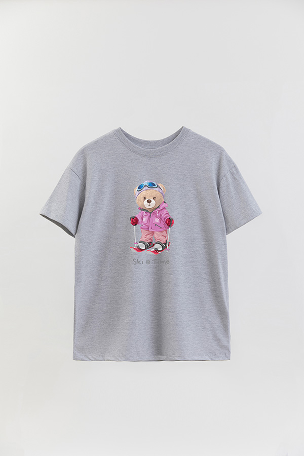REMERA OVER ESTAMPADA UNISEX SKI TIME