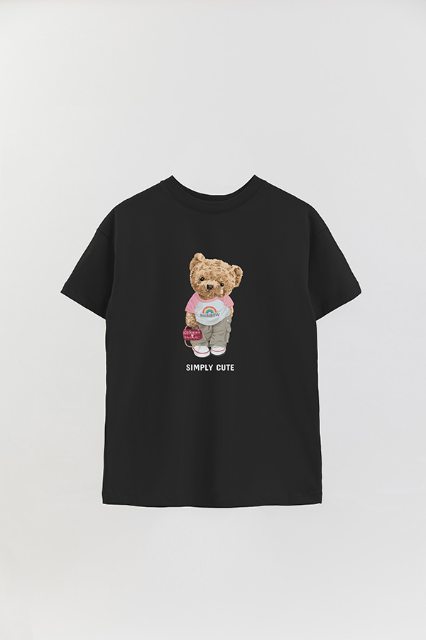 REMERA OVER ESTAMPADA UNISEX SIMPLY CUTE