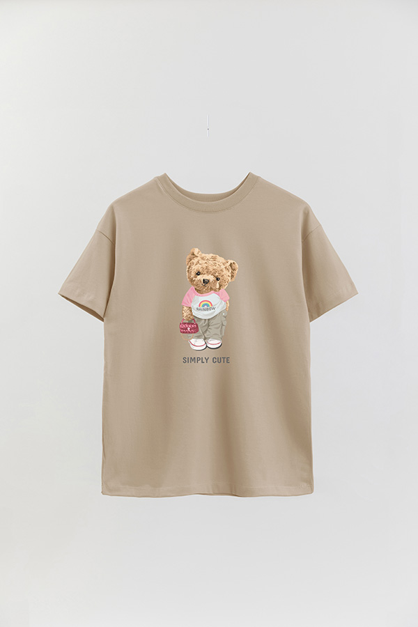 REMERA OVER ESTAMPADA UNISEX SIMPLY CUTE