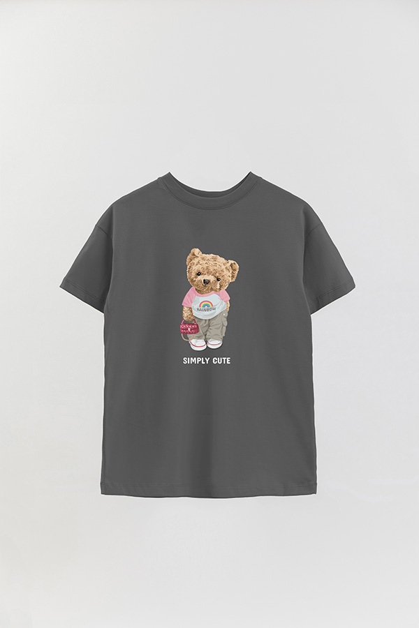 REMERA OVER ESTAMPADA UNISEX SIMPLY CUTE