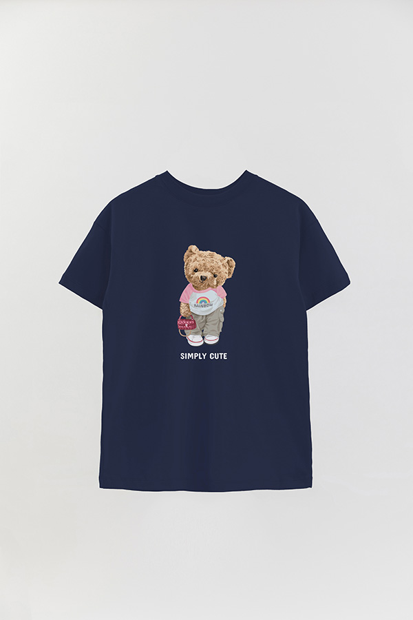 REMERA OVER ESTAMPADA UNISEX SIMPLY CUTE