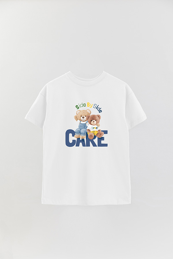 REMERA OVER ESTAMPADA UNISEX SIDE BY SIDE