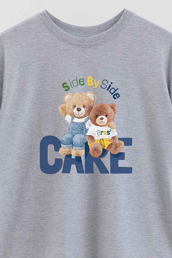 REMERA OVER ESTAMPADA UNISEX SIDE BY SIDE