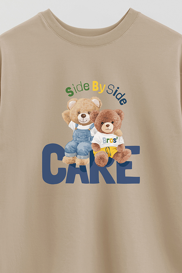 REMERA OVER ESTAMPADA UNISEX SIDE BY SIDE