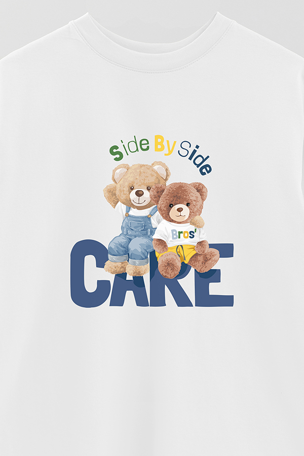 REMERA OVER ESTAMPADA UNISEX SIDE BY SIDE