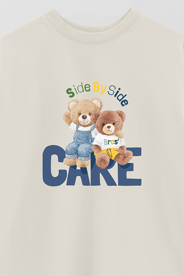 REMERA OVER ESTAMPADA UNISEX SIDE BY SIDE