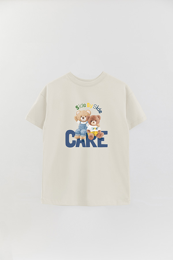 REMERA OVER ESTAMPADA UNISEX SIDE BY SIDE