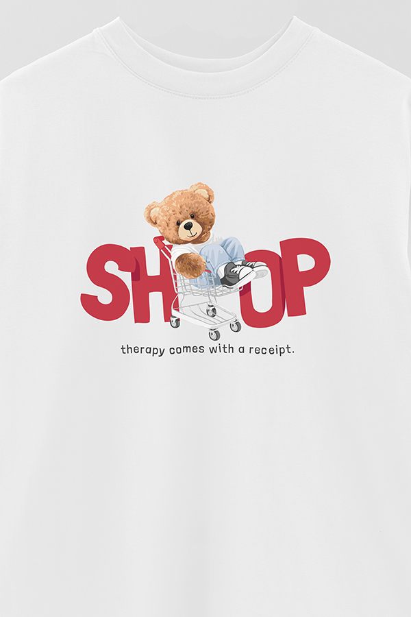 REMERA OVER ESTAMPADA UNISEX SHOP