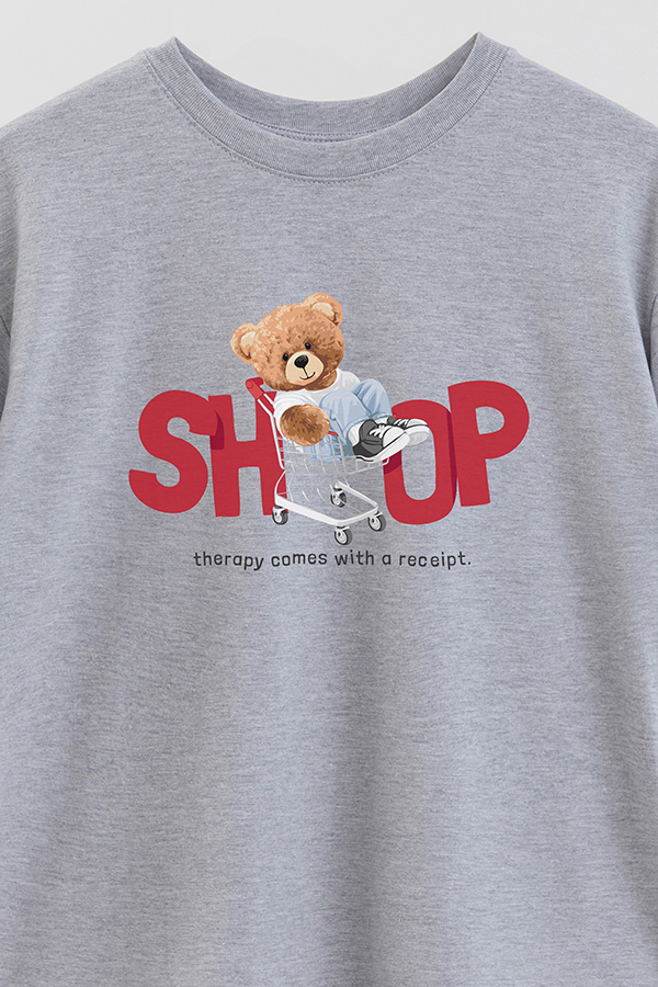 REMERA OVER ESTAMPADA UNISEX SHOP