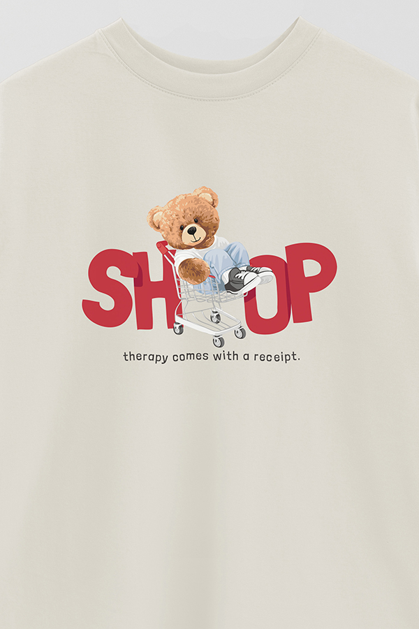 REMERA OVER ESTAMPADA UNISEX SHOP