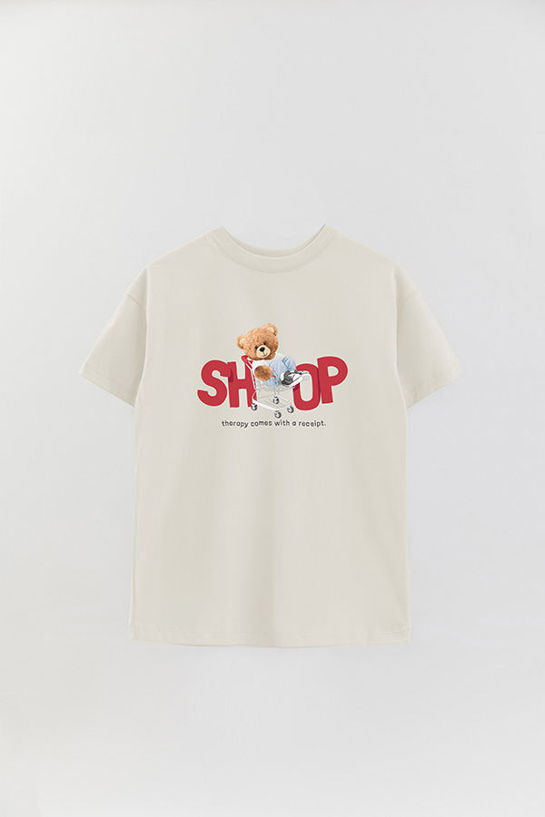 REMERA OVER ESTAMPADA UNISEX SHOP