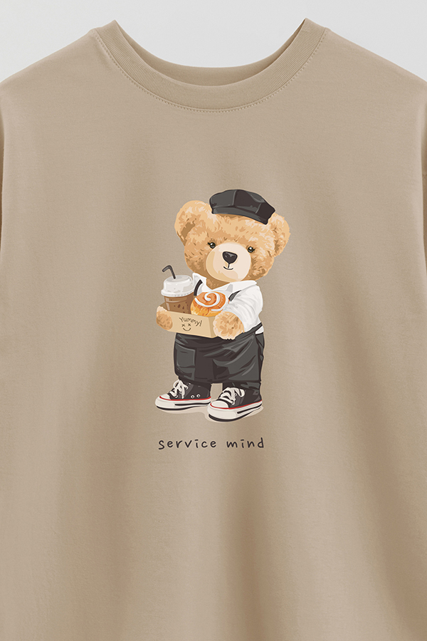 REMERA OVER ESTAMPADA UNISEX SERVICE MIND