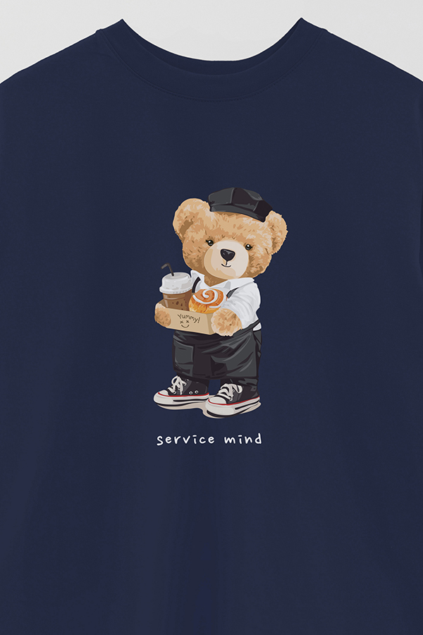 REMERA OVER ESTAMPADA UNISEX SERVICE MIND