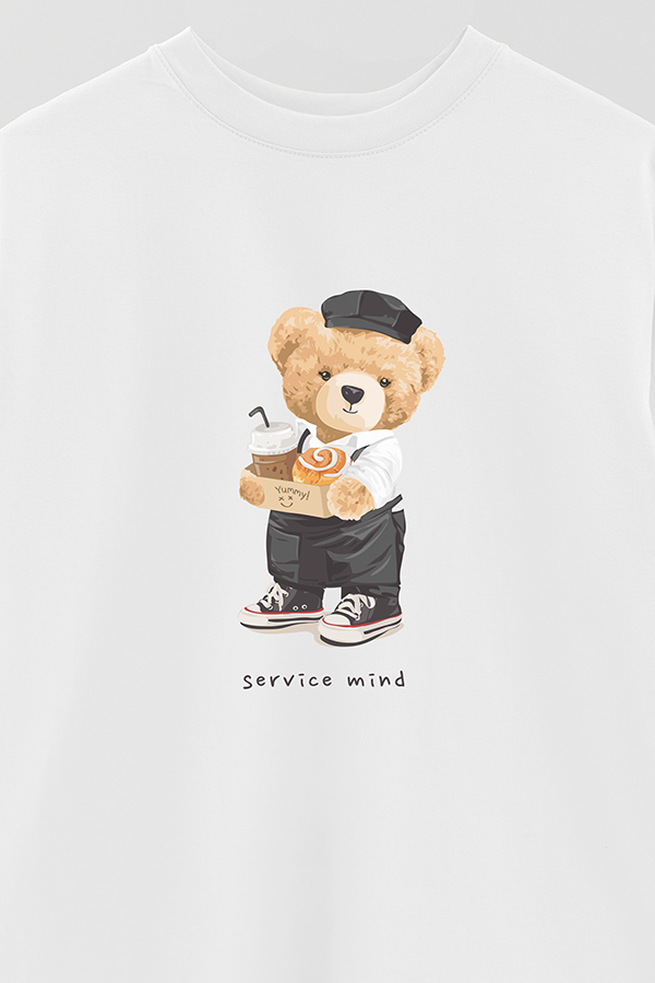 REMERA OVER ESTAMPADA UNISEX SERVICE MIND