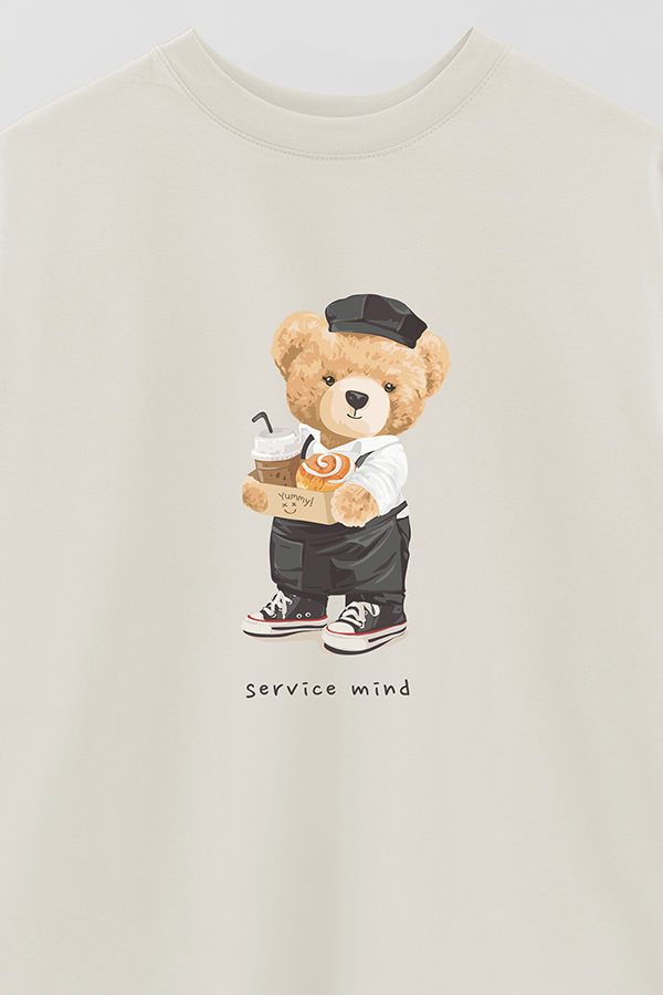 REMERA OVER ESTAMPADA UNISEX SERVICE MIND