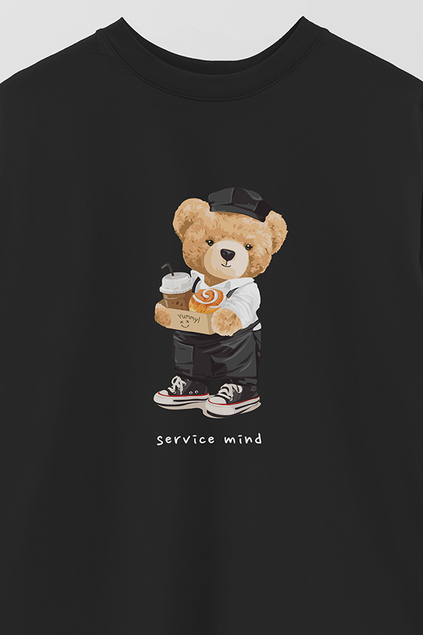 REMERA OVER ESTAMPADA UNISEX SERVICE MIND