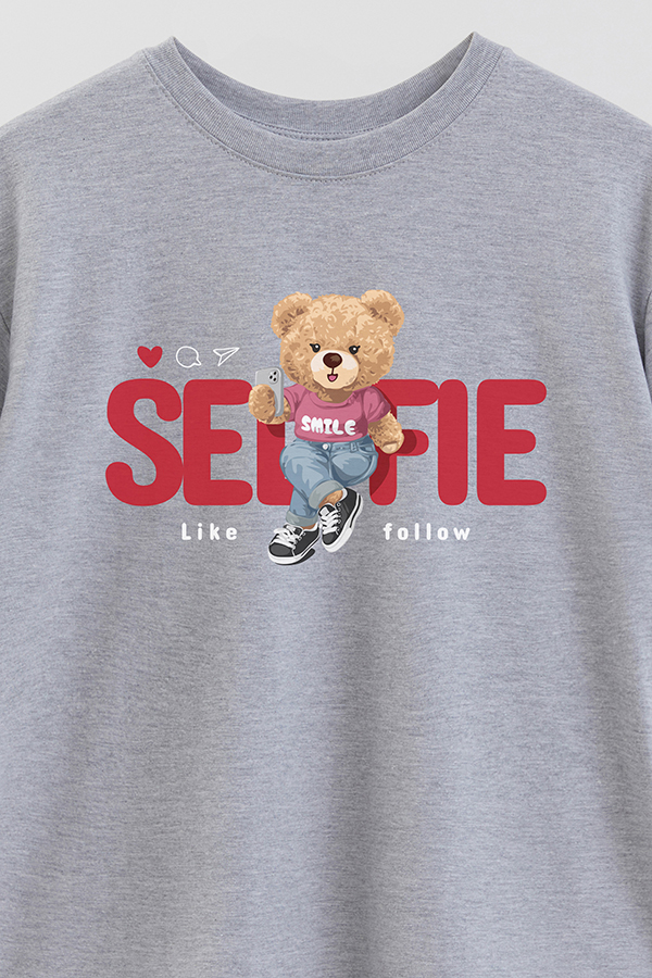 REMERA OVER ESTAMPADA UNISEX SELFIE