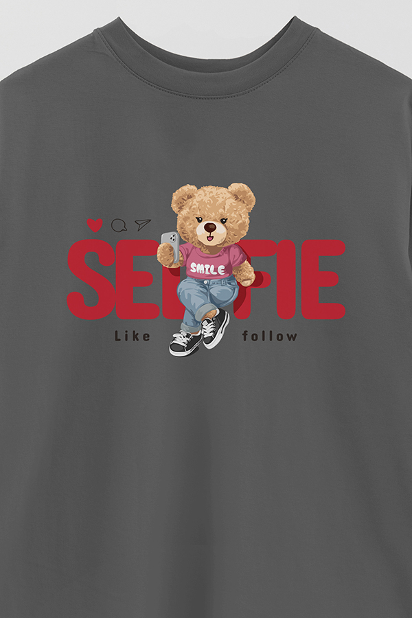 REMERA OVER ESTAMPADA UNISEX SELFIE