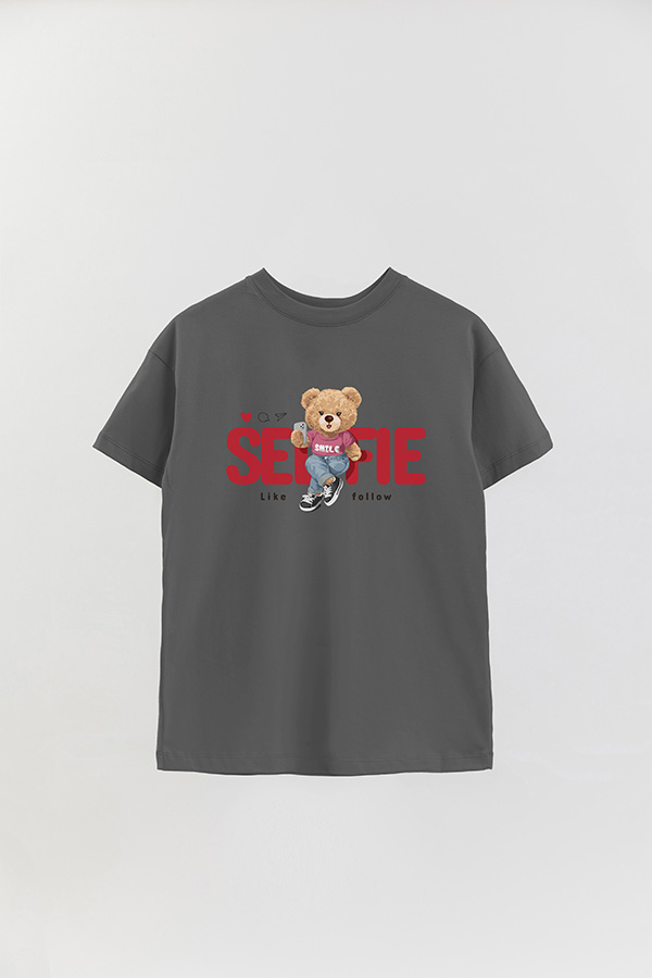 REMERA OVER ESTAMPADA UNISEX SELFIE