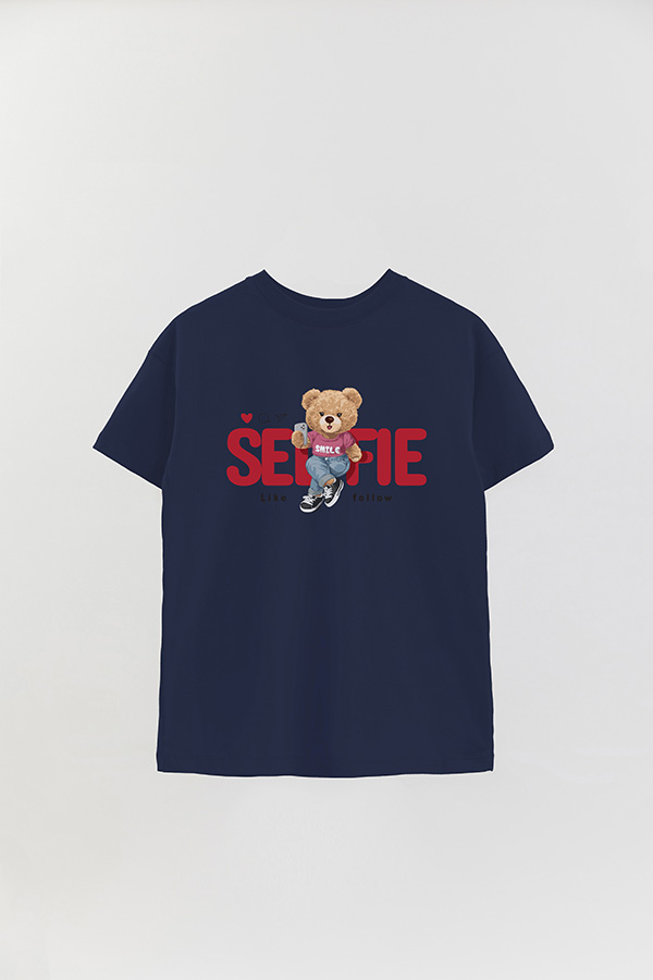 REMERA OVER ESTAMPADA UNISEX SELFIE
