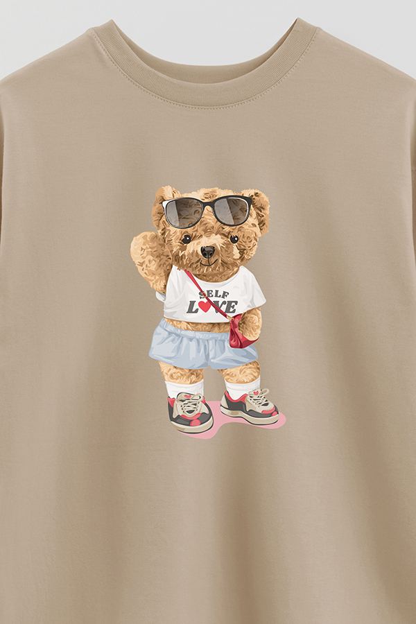 REMERA OVER ESTAMPADA UNISEX SELF LOVE