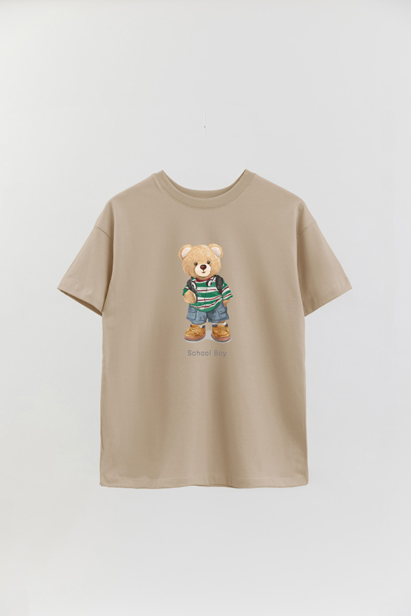REMERA OVER ESTAMPADA UNISEX SCHOOL BOY