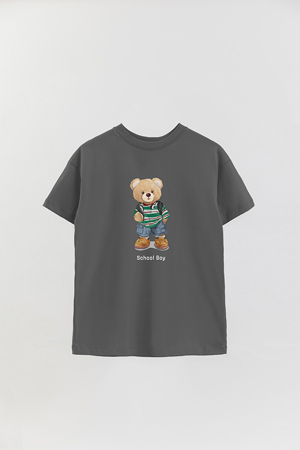 REMERA OVER ESTAMPADA UNISEX SCHOOL BOY