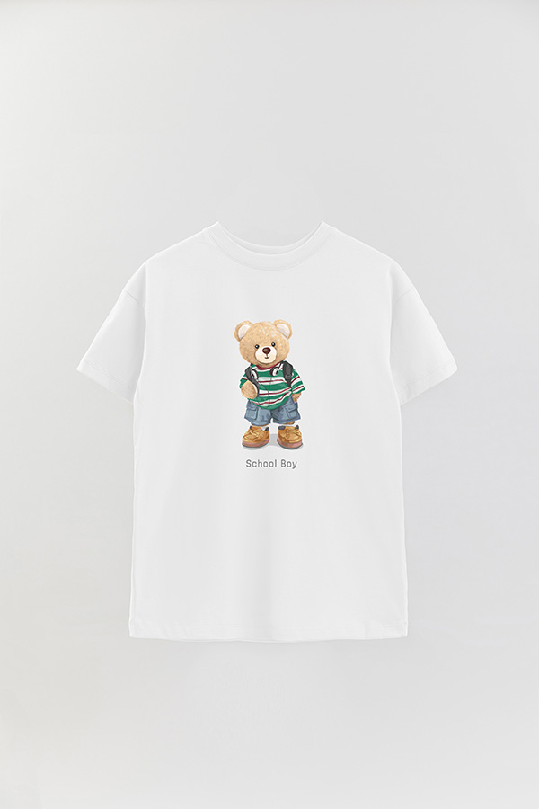 REMERA OVER ESTAMPADA UNISEX SCHOOL BOY