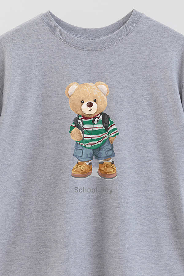 REMERA OVER ESTAMPADA UNISEX SCHOOL BOY