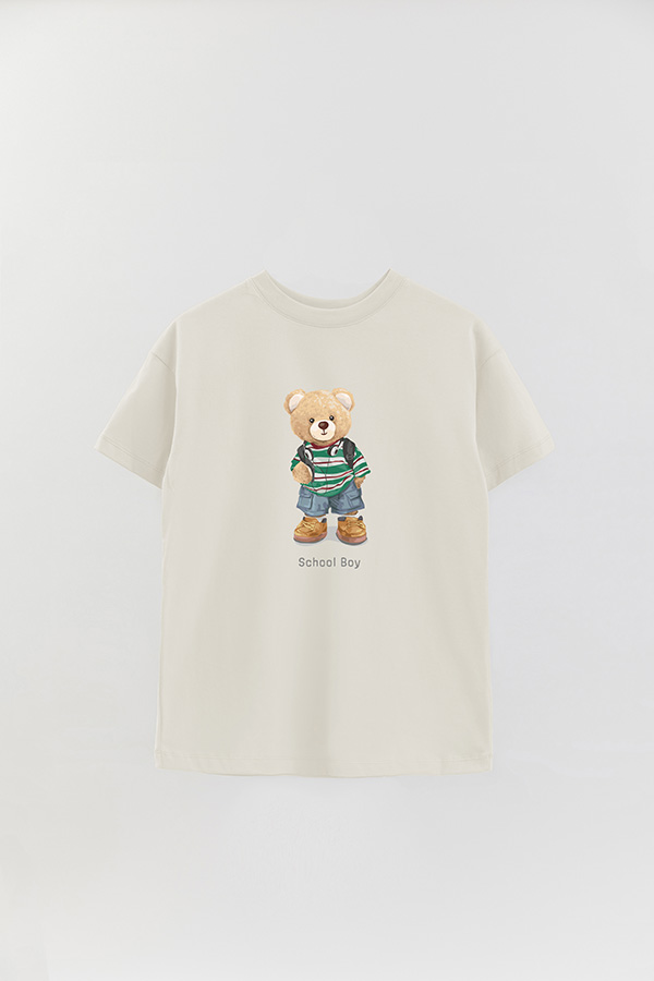 REMERA OVER ESTAMPADA UNISEX SCHOOL BOY