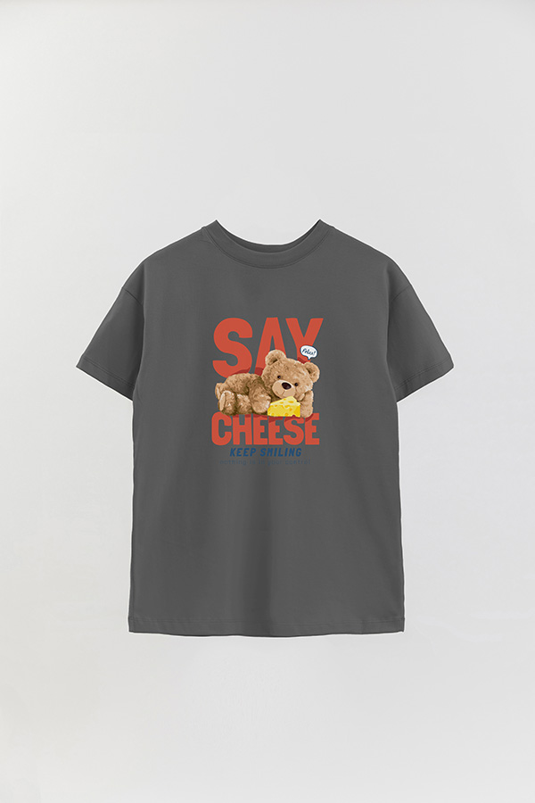 REMERA OVER ESTAMPADA UNISEX SAY CHEESE 2