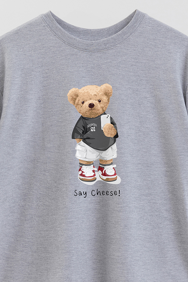 REMERA OVER ESTAMPADA UNISEX SAY CHEESE
