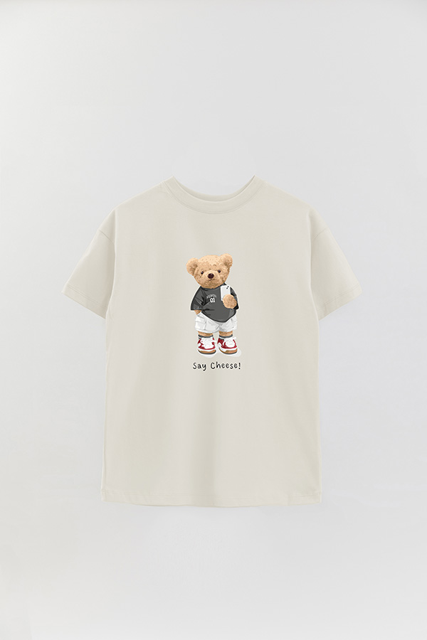 REMERA OVER ESTAMPADA UNISEX SAY CHEESE