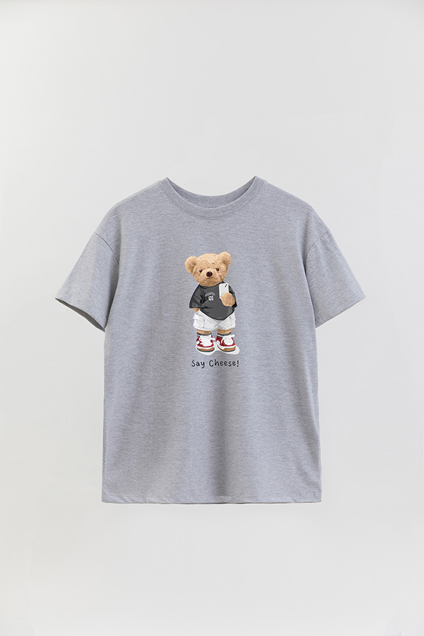 REMERA OVER ESTAMPADA UNISEX SAY CHEESE