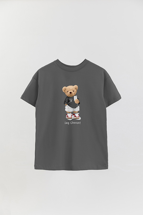 REMERA OVER ESTAMPADA UNISEX SAY CHEESE
