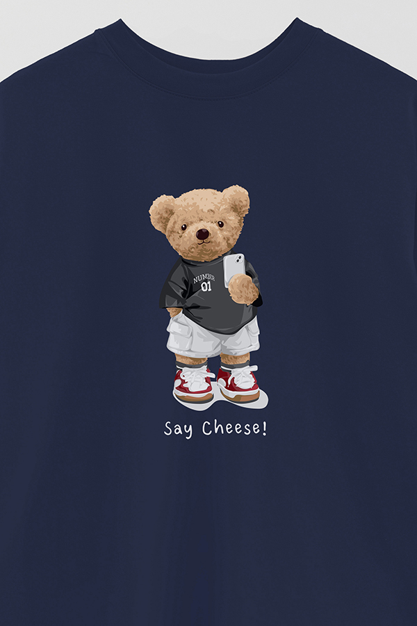REMERA OVER ESTAMPADA UNISEX SAY CHEESE