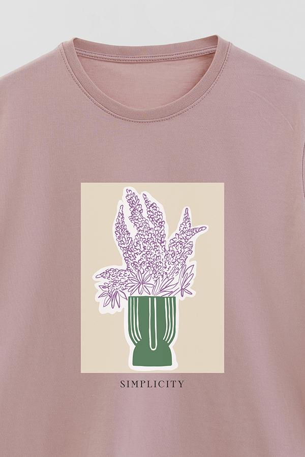 REMERA BASICA ESTAMPADA BOTANICAL GREEN 2
