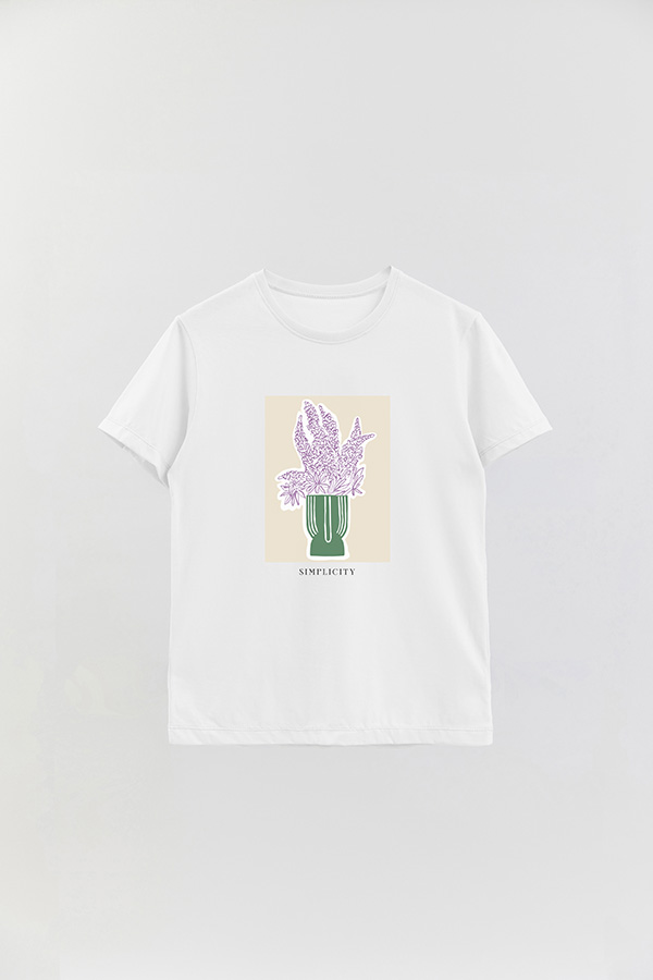 REMERA BASICA ESTAMPADA BOTANICAL GREEN 2